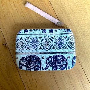Coin Purse with Elephant Pattern